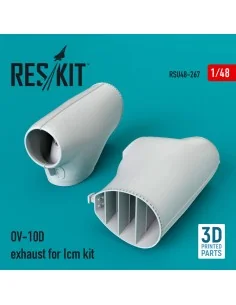 OV-10D exhaust for Icm kit (3D Printed), 1/48 - ResKit Models RSU48...