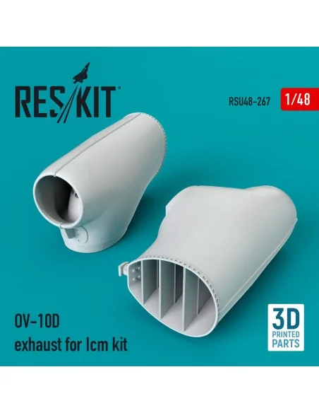 OV-10D exhaust for Icm kit (3D Printed), 1/48 - ResKit Models RSU48...