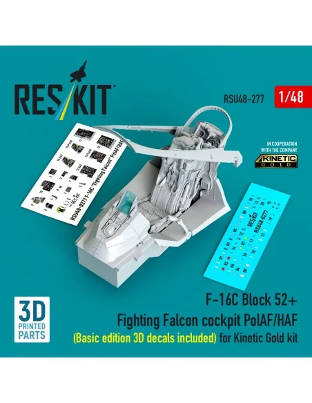 F-16C Block 52+ Fighting Falcon cockpit PolAF/HAF (Basic edition 3D...
