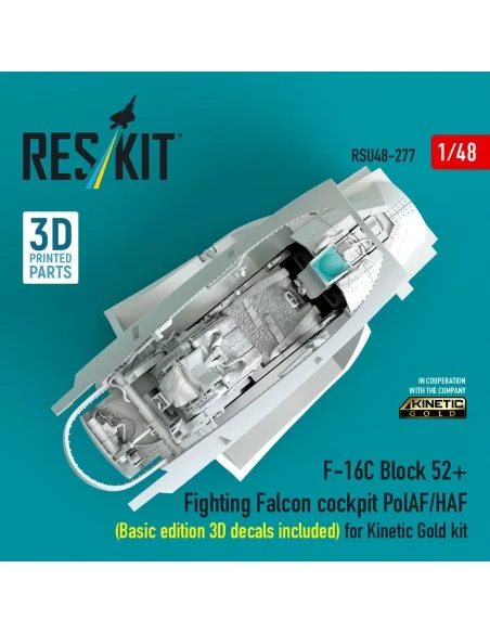 F-16C Block 52+ Fighting Falcon cockpit PolAF/HAF (Basic edition 3D...