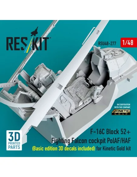 F-16C Block 52+ Fighting Falcon cockpit PolAF/HAF (Basic edition 3D...
