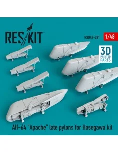 [NO_DESC] AH-64 Apache late pylons for Hasegawa kit (3D Printed), 1...