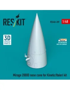 [NO_DESC] Mirage 2000D nose cone for Kinetic/Italeri kit (3D Printe...