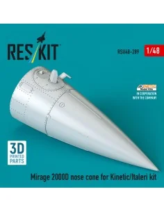 Mirage 2000D nose cone for Kinetic/Italeri kit (3D Printed), 1/48 -... 2