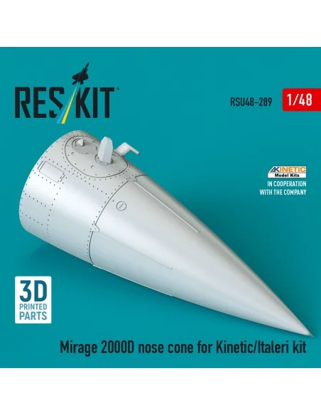 Mirage 2000D nose cone for Kinetic/Italeri kit (3D Printed), 1/48 -...