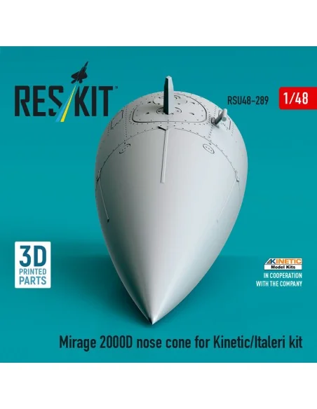 Mirage 2000D nose cone for Kinetic/Italeri kit (3D Printed), 1/48 -...