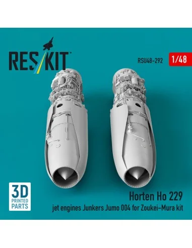 Horten Ho 229 jet engines Junkers Jumo 004 (3D Printed) for Zoukei-...