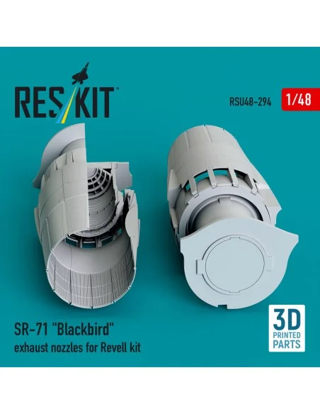 SR-71 Blackbird exhaust nozzles for Revell kit (3D printed), 1/48 -...