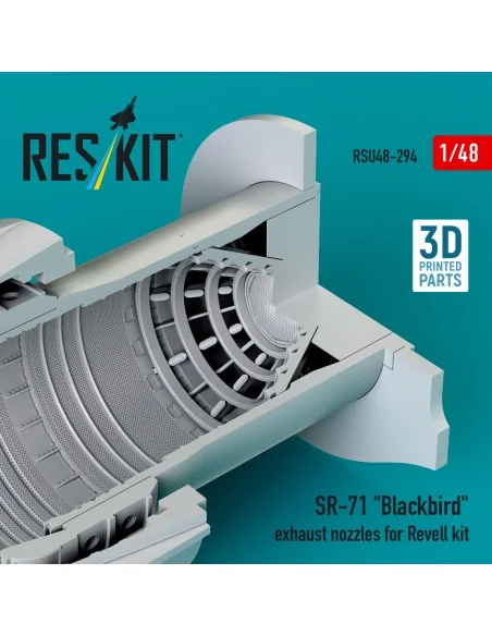 SR-71 Blackbird exhaust nozzles for Revell kit (3D printed), 1/48 -...