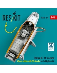 Rafale (C, M) cockpit (Basic edition with 3D decals) for HobbyBoss ... 2
