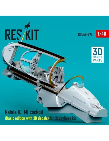 Rafale (C, M) cockpit (Basic edition with 3D decals) for HobbyBoss ...