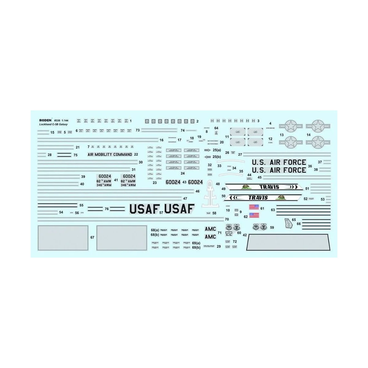 C-5B Galaxy, 1/144 - Roden 330 C-5B Galaxy, 1/144 - Roden 330