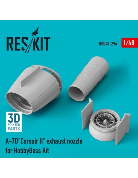 A-7D Corsair II exhaust nozzle for HobbyBoss kit (3D Printed), 1/48...