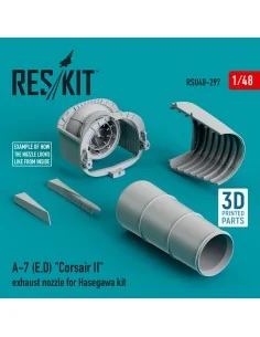 A-7 (E, D) Corsair II exhaust nozzle for Hasegawa kit, 1/48 - ResKi... 2