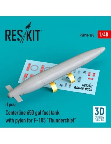 Centerline 650 gal fuel tank with pylons for F-105 Thunderchief (1 ...