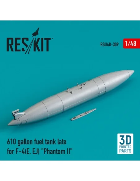 610 gallon fuel tank late for F-4(E, EJ) Phantom II (3D Printed), 1...