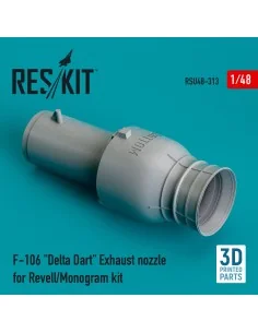 F-106 Delta Dart exhaust nozzle for Revell/Monogram kit, 1/48 - Res...
