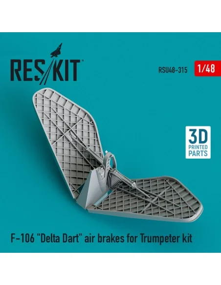 F-106 Delta Dart air brakes for Trumpeter kit (3D Printed), 1/48 - ...