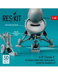 A-7E Corsair II air intakes, wheel bays, landing gears, wheels for ...