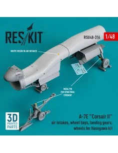A-7E Corsair II air intakes, wheel bays, landing gears, wheels for ... 2