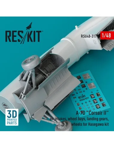 A-7D Corsair II air intakes, wheel bays, landing gears, wheels for ...