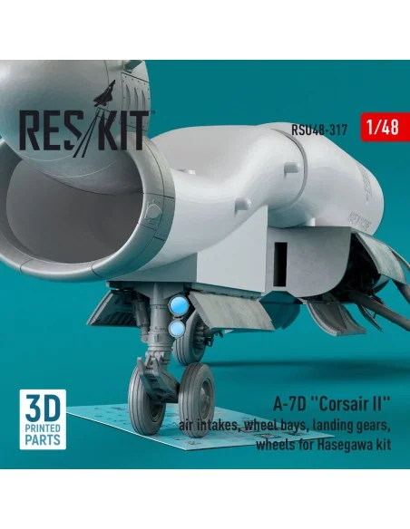 A-7D Corsair II air intakes, wheel bays, landing gears, wheels for ...