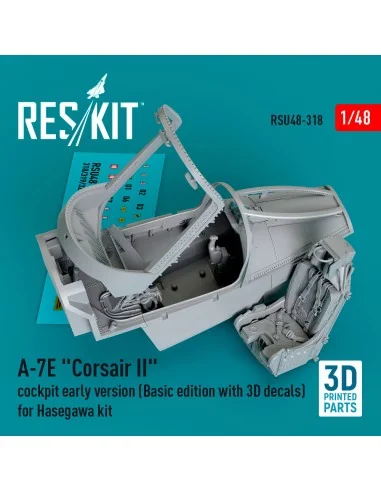 A-7E Corsair II cockpit early version (Basic edition with 3D decals...