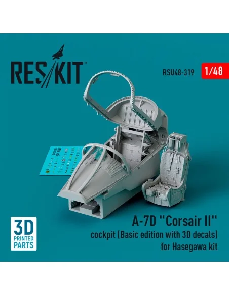 A-7D Corsair II cockpit (Basic edition with 3D decals) for Hasegawa...