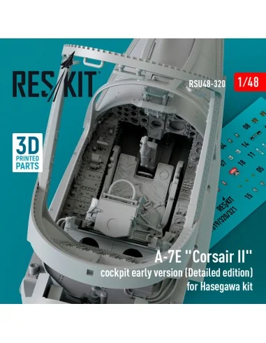 A-7E Corsair II cockpit early version (Detailed edition) for Hasega...