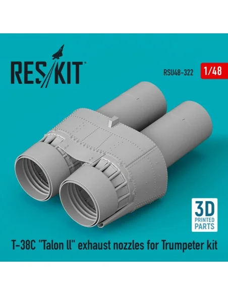 T-38C Talon ll exhaust nozzles for Trumpeter kit (3D Printed), 1/48...