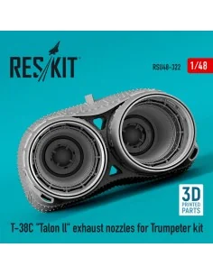 T-38C Talon ll exhaust nozzles for Trumpeter kit (3D Printed), 1/48... 2