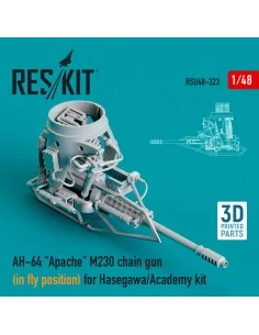 AH-64 Apache M230 chain gun (in fly position) for Hasegawa/Academy ...