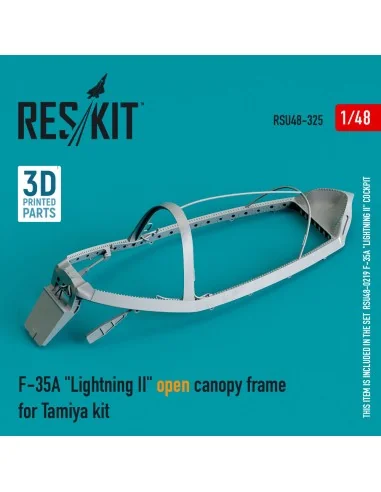 F-35A Lightning II open canopy frame for Tamiya kit (3D Printed), 1...