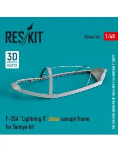 F-35A Lightning II close canopy frame for Tamiya kit (3D Printed), ...