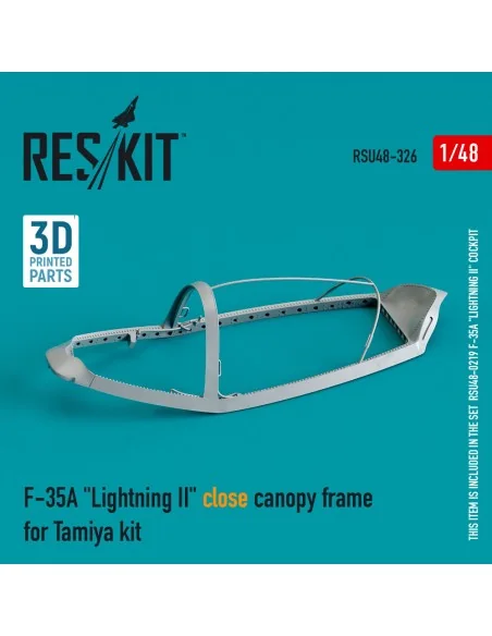 F-35A Lightning II close canopy frame for Tamiya kit (3D Printed), ...