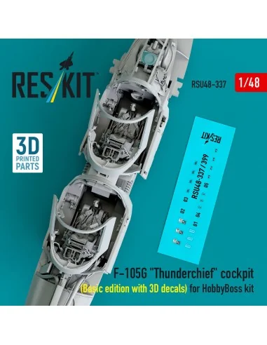 F-105G Thunderchief cockpit (Basic edition with 3D decals) for Hobb...