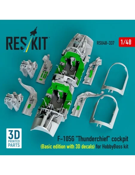 F-105G Thunderchief cockpit (Basic edition with 3D decals) for Hobb...