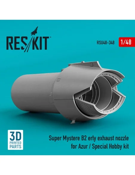 Super Mystere B2 early exhaust nozzle for Azur / Special Hobby kit ...