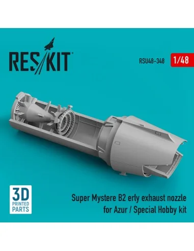 Super Mystere B2 early exhaust nozzle for Azur / Special Hobby kit ...