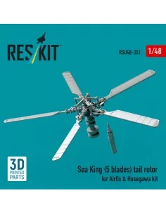 Sea King (5 blades) tail rotor for Airfix & Hasegawa kit (3D printe...