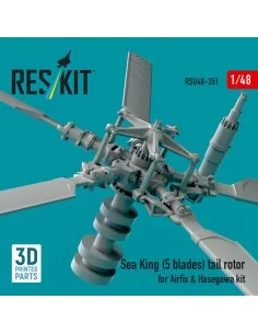 Sea King (5 blades) tail rotor for Airfix & Hasegawa kit (3D printe... 2