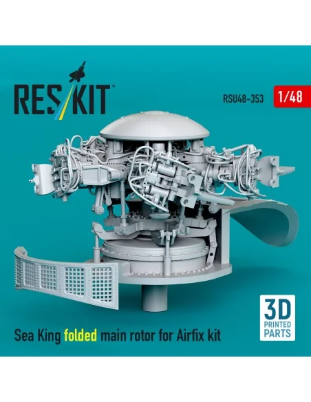 Sea King folded main rotor for Airfix kit (3D printed), 1/48 - ResK...