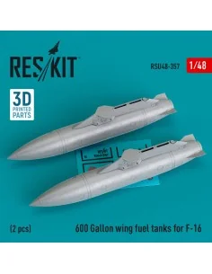 600 Gallon wing fuel tanks for F-16 & JSDF F2 (CJ/DJ Block 50/52, 5...