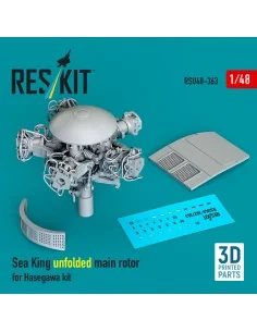Sea King unfolded main rotor for Hasegawa kit (3D Printed), 1/48 - ...
