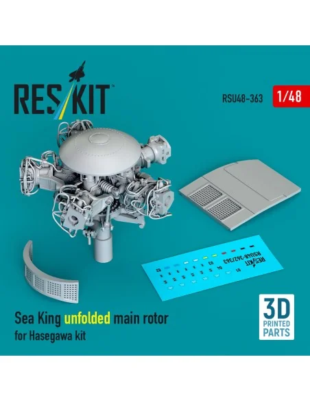 [NO_DESC] Sea King unfolded main rotor for Hasegawa kit (3D Printed...