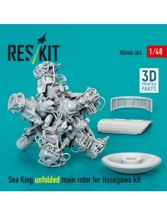 Sea King unfolded main rotor for Hasegawa kit (3D Printed), 1/48 - ... 2