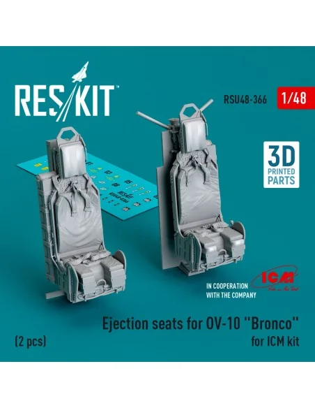 [NO_DESC] Ejection seats for OV-10 Bronco (2 pcs) for ICM kit (3D P...