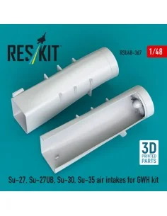 [NO_DESC] Su-27, Su-27UB, 30, 35 air intakes for GWH kit (3D Printe...