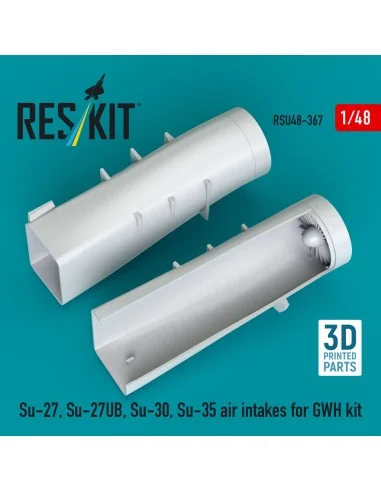 [NO_DESC] Su-27, Su-27UB, 30, 35 air intakes for GWH kit (3D Printe...