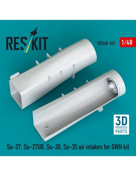 Su-27, Su-27UB, 30, 35 air intakes for GWH kit (3D Printed), 1/48 -...